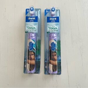 Oral-B Kids Battery Toothbrush Disney Raya and the Last Dragon 2 Pack Purple 3+